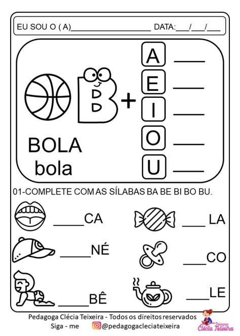 Formando As S Labas Atividades De Alfabetiza O Atividade A