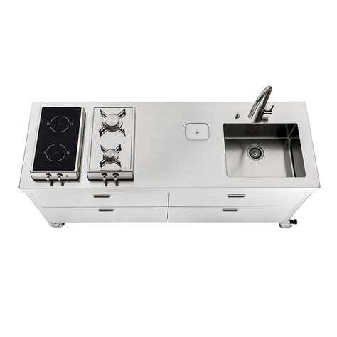 Cucina In Acciaio Inox Lc C C Alpes Inox Moderna Con