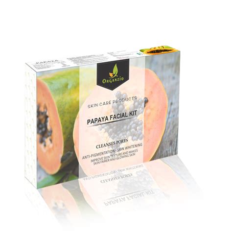 Organzio Cream Papaya Facial Kit For Face Packaging Size 50gm At Rs