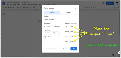 How To Do 1 Inch Margins On Google Docs 4 Easy Steps