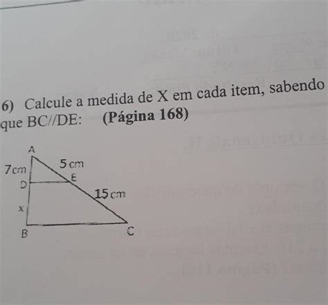 6 Calcule A Medida De X Em Cada Item Sabendo Brainly Br