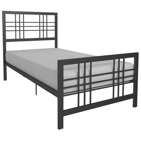 Dhp Burbank Twin Slat Bed In Black Nebraska Furniture Mart