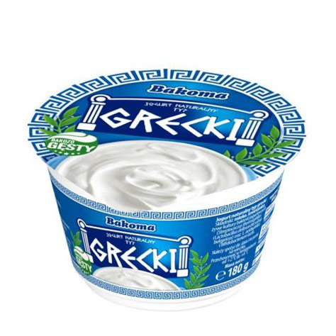 JOGURT NATURALNY TYP GRECKI 180G BAKOMA