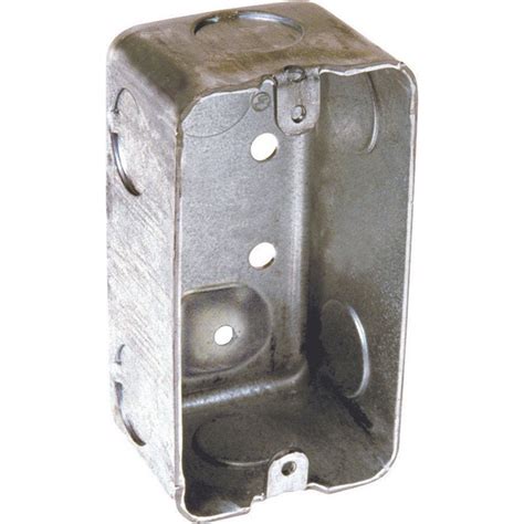 Raco 4 In Rectangle Steel 1 Gang Junction Box Gray