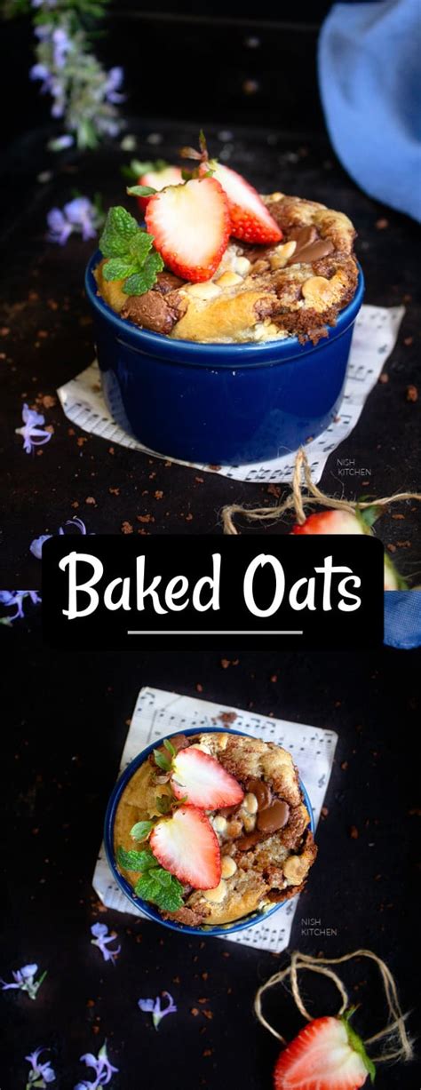 Easy Baked Oats Video NISH KITCHEN