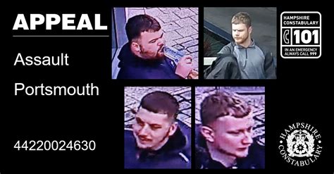 Appeal For Information Following Assault In Portsmouth Hampshire And