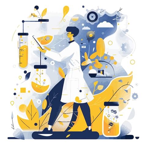 Premium Vector Data Science Vector Illustration