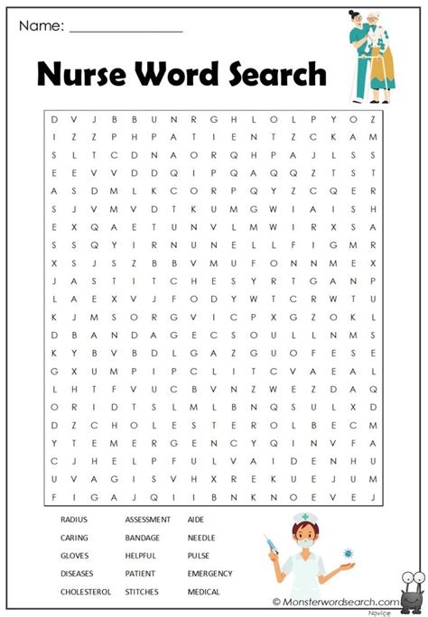 Nursing Word Search Puzzles