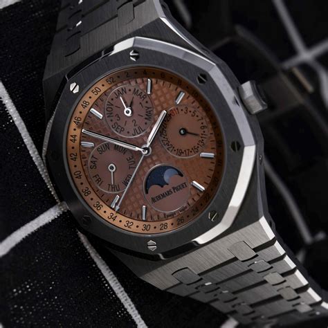 Audemars Piguet Ref Ti Royal Oak Perpetual Calendar Mm Salmon