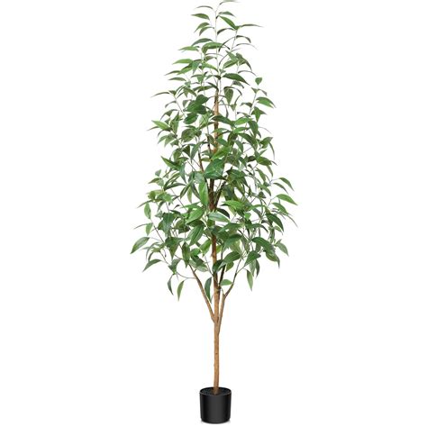 Artificial Eucalyptus Tree Ft Tall Fake Tree For Home Decor Indoor