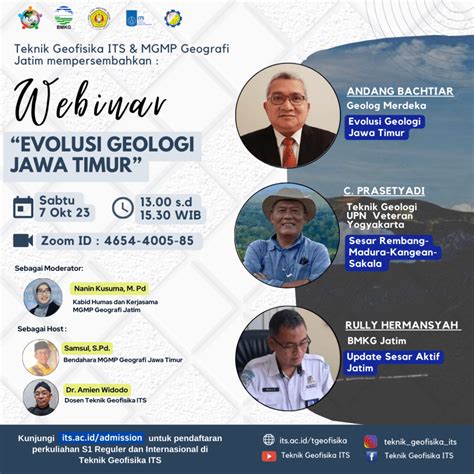 Webinar Evolusi Geologi Jawa Timur Departemen Teknik Geofisika