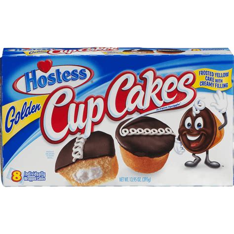 Hostess Cup Cakes Golden 8 CT Doughnuts Pies Snack Cakes