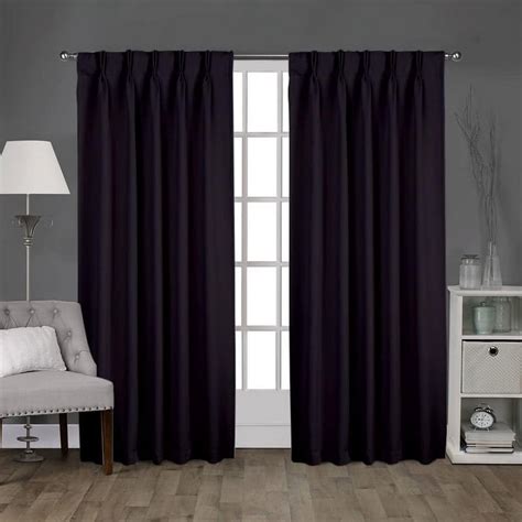 Kotton Culture Pinch Pleated Blackout Curtains For Traverse Rod Room