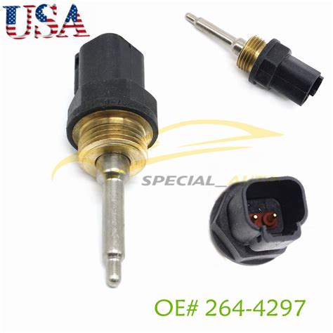 264 4297 Heavy Duty Temperature Sensor For Caterpillar Catc7 3126 8yl Oem New