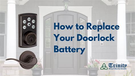 How To Replace Your Doorlock Battery Kwikset Deadbolt Youtube