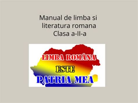 Book Creator Manual Limba Si Literatura Romana Cl 2