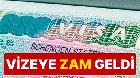 Schengen Vizesi Ücretlerine Zam Geldi Schengen Ücretleri 90 Euroya Çıktı