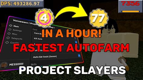 PROJECT SLAYERS LVL 0 TO LVL 50 IN A HOUR SCRIPT HACK FREE FASTEST