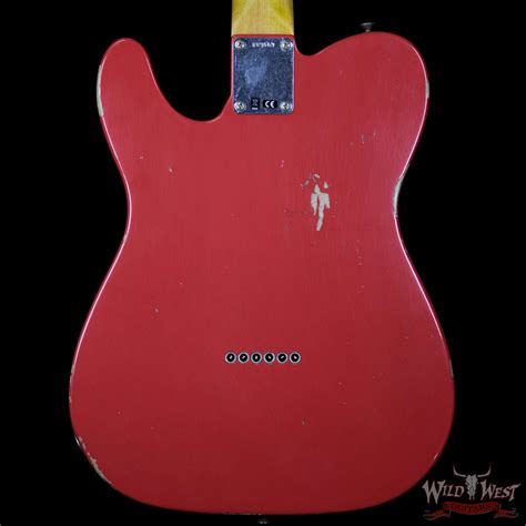 Fender Custom Shop 1963 Telecaster Relic Rosewood Fingerboard Fiesta Red Wild West Guitars