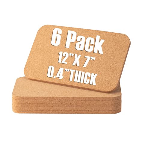 GARDYUE Cork Trivet Pack X X Heat Resistant Cork Mat Bases Hot Pads For Table