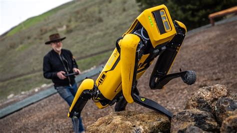 Adam Savage Plays with His Boston Dynamics Spot Robot