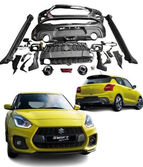 Suzuki Swift RS Body Kit 2018 Carbon Finish Full Kit With Fog Lamp DRL