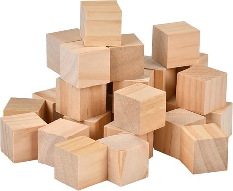 Cubos De Madera Para Artes Y Manualidades Bloques De 56 OFF