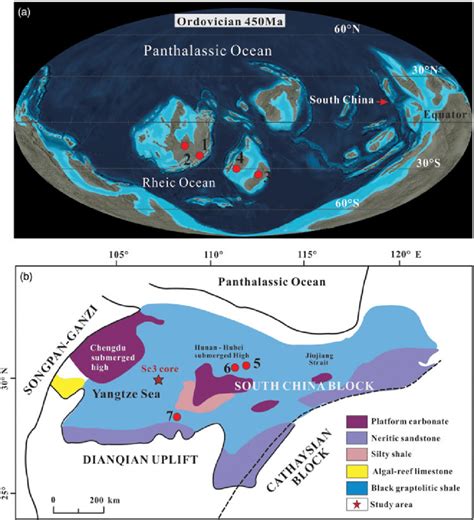 Colour Online A Palaeogeographic Map Of The World The Map