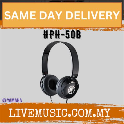 Yamaha HPH-50 Compact Stereo Headphones - Black / White (HPH50/HPH 50 ...