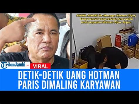 Detik Detik Uang Hotman Paris Dimaling Karyawan Pelaku Terekam