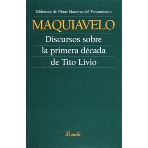 Libro Discursos Sobre La Primera D Cada De Tito Livio