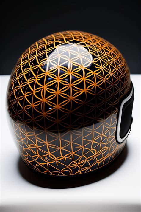 Lexica Porcelaine Motorcycle Helmet Sacred Geometry