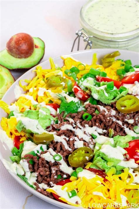 Easy Taco Salad Recipe Low Carb Spark