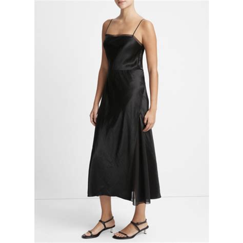 Vince Sheer Panelled Slip Dress Cove San Clemente