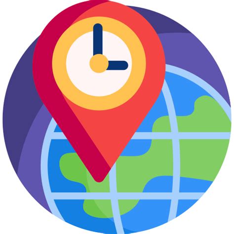 Time Zone Detailed Flat Circular Flat Icon