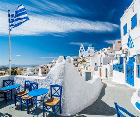 Greece Cafe In Santorini Travel Off Path