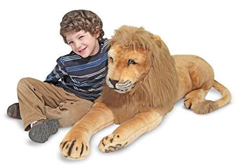 Melissa And Doug Giant Lion Lifelike Stuffed Animal Over