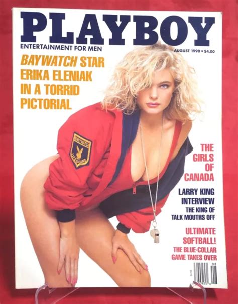 Playboy Magazine August Erika Eleniak Issue Original Release