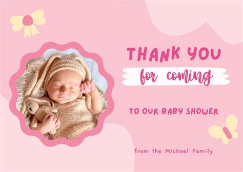 Free Custom Printable Baby Shower Card Templates Canva