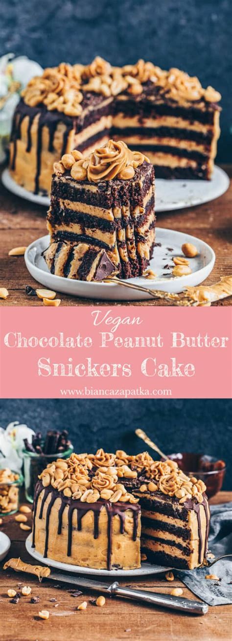 Chocolate Peanut Butter Cake Vegan Bianca Zapatka Recipes