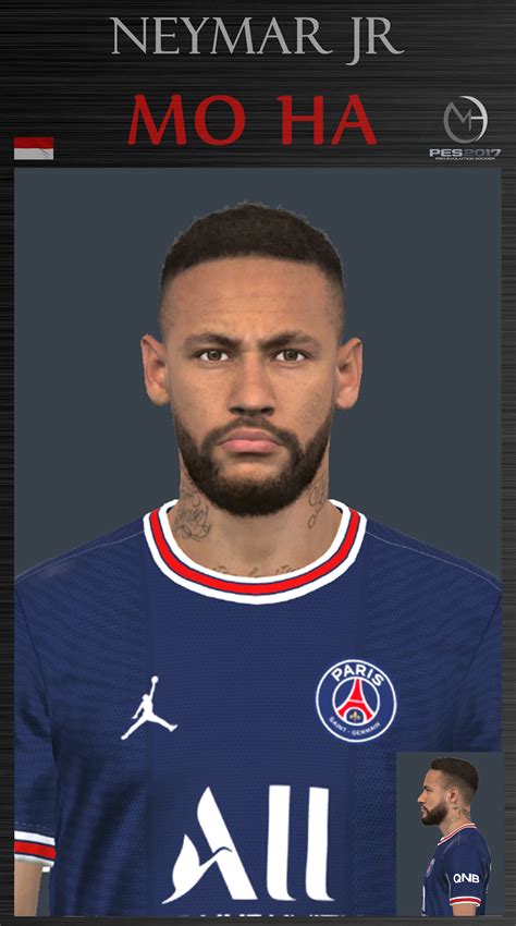 Faces By Mo Ha Pes 2017 Neymar Jr Paris Saint German