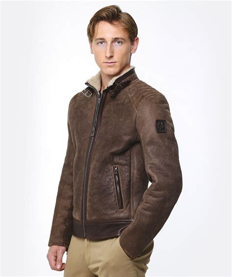 Belstaff Brown Waxed Suede Shearling Westlake 2 0 Jacket Jules B