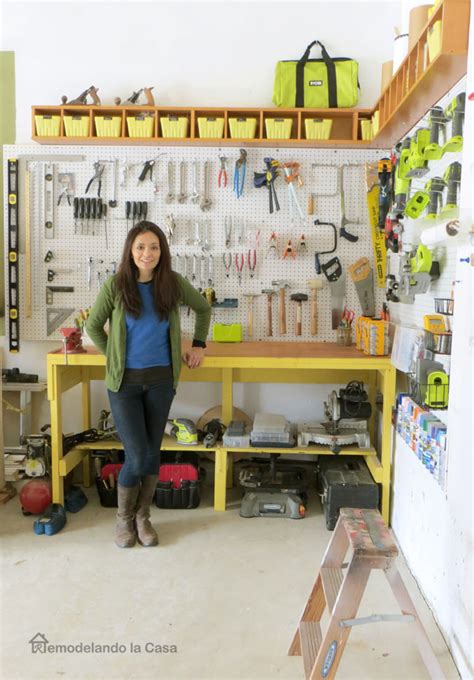 Garage Organization How To Install A Pegboard Remodelando La Casa