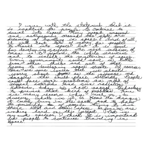 Grade 11 Level 3 Writing Sample