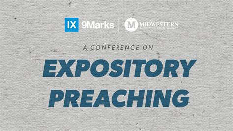 9Marks Conference on Expository Preaching - Midwestern Baptist ...