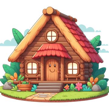 A Very Beautiful Hut Transparent Image Cartoon Hut Colourful Image