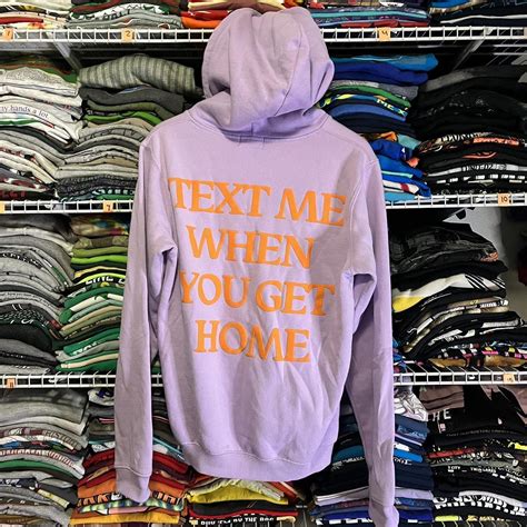 Text Me When You Get Home Lonely Ghost Hoodie One Depop