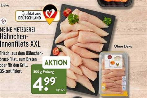 Meine Metzgerei Hähnchen innenfilets XXL Angebot bei ALDI Nord