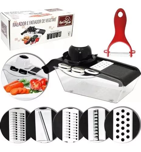 Ralador Fatiador Legumes Mandoline Slicer A O Inox Topchef Mercadolivre