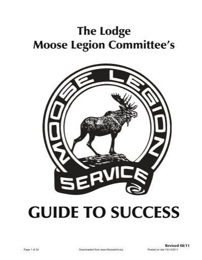 A Guide To Success For The Lodge Moose Legion Committee